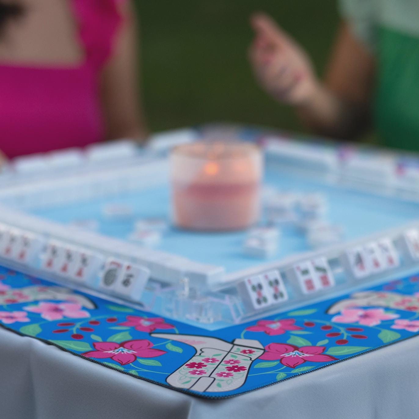 Blue Cowboy Mahjong Mat