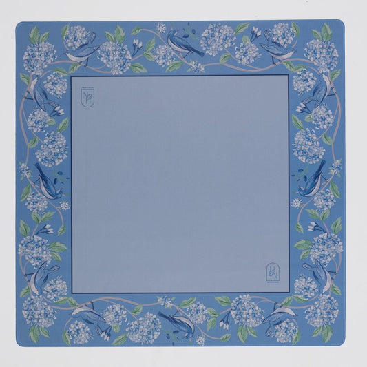 Blue Hydrangea Mahjong Mat