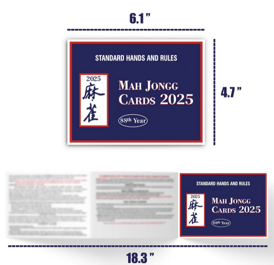 2025 Mahjong Cards Set of 4
