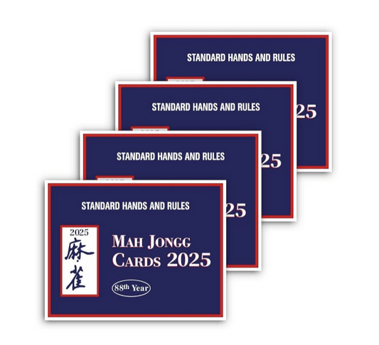 2025 Mahjong Cards Set of 4