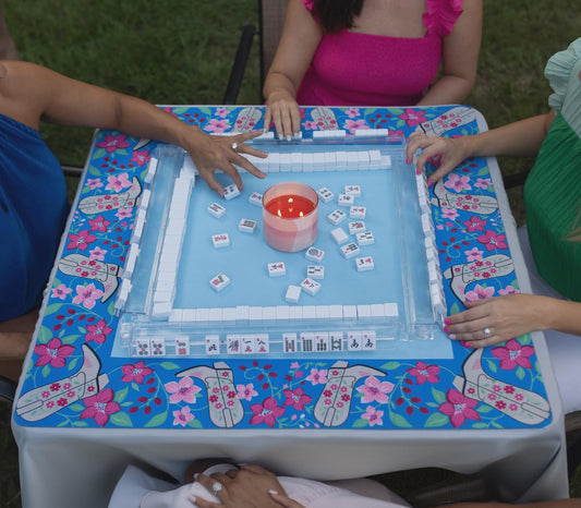 Blue Cowboy Mahjong Mat